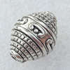 Jewelry Findings, CCB Plastic Beads Antique Silver, 21x15mm, Hole:2mm, Sold by Bag