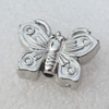 Jewelry Findings, CCB Plastic Beads Antique Silver, Butterfly, 22x17mm, Hole:2.5mm, Sold by Bag