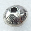 Jewelry Findings, CCB Plastic Beads Antique Silver, 15x11mm, Hole:4mm, Sold by Bag