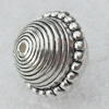 Jewelry Findings, CCB Plastic Beads Antique Silver, 14x16mm, Hole:2mm, Sold by Bag