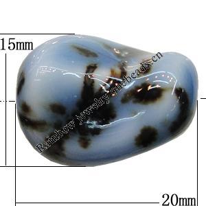 Ceramics Beads, 20x15mm Hole:2mm, Sold by Bag