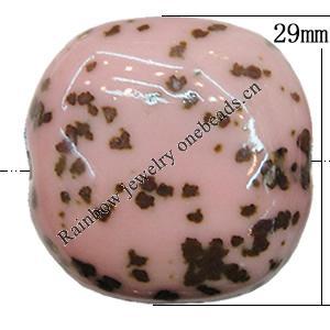 Ceramics Beads, 29mm Hole:4mm, Sold by Bag