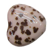 Ceramics Beads, Heart 27x25mm Hole:3mm, Sold by Bag