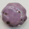 Ceramics Beads, Polygon 22mm Hole:2mm, Sold by Bag