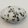 Ceramics Beads, Oval 25x17mm Hole:3mm, Sold by Bag