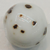 Ceramics Beads, Round 14mm Hole:3mm, Sold by Bag