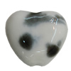 Ceramics Beads, Heart 27x24mm Hole:1.5mm, Sold by Bag