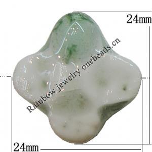 Ceramics Beads, 24mm Hole:3mm, Sold by Bag