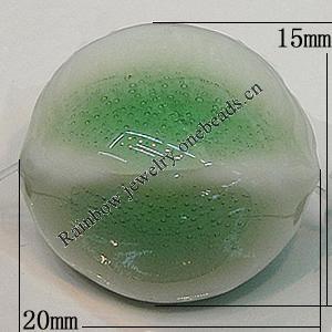 Ceramics Beads, 20x15mm Hole:2mm, Sold by Bag