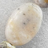 Bamboo Leaf Agate Beads, Flat Oval, 20x30mm, Hole:Approx 1mm, Sold per 15.7-inch Strand