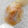 Bamboo Leaf Agate Beads, Polygon, 15x20mm, Hole:Approx 1mm, Sold per 15.7-inch Strand