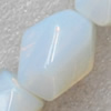 Moonstone Beads, Faceted Polygon, 18x12mm, Hole:Approx 1mm, Sold per 15.7-inch Strand