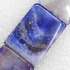 Agate Beads, Rectangle, 24x30mm, Hole:Approx 1.5mm, Sold per 15.7-inch Strand