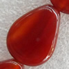 Red Agate Beads, Teardro,18x25mm, Hole:Approx 1.5mm, Sold per 15.7-inch Strand