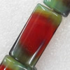 Agate Beads, Rectangle, 15x30mm, Hole:Approx 1.5mm, Sold per 15.7-inch Strand