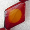 Agate Beads, Diamond, 24x35mm, Hole:Approx 1.5mm, Sold per 15.7-inch Strand