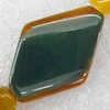 Agate Beads, Diamond, 23x35mm, Hole:Approx 1.5mm, Sold per 15.7-inch Strand