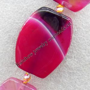 Agate Beads, 30x40mm, Hole:Approx 1.5mm, Sold per 15.7-inch Strand