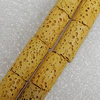Natural Lava Beads, Column 8x15mm Hole:1mm, Sold per 16-inch Strand