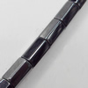 Magnetic Hematite Beads, Faceted Tube, A Grade, 6x5mm, Hole:about 0.6mm, Sold per 16-Inch Strand