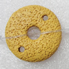 Natural Lava Beads, Flat Round 33x9mm Hole:2mm, Sold per 16-inch Strand