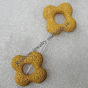 Natural Lava Beads, 33x33x9mm Hole:2mm, Sold per 16-inch Strand