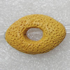 Natural Lava Beads, Horse Eye 34x23x9mm Hole:2mm, Sold per 16-inch Strand