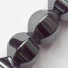 Magnetic Hematite Beads, Faceted Round, 6mm, Hole:about 0.6mm, Sold per 16-inch Strand