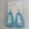 Resin Earring，64x39mm, Sold by Group