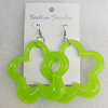 Resin Earring，Flower 66mm, Sold by Group