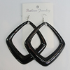 Resin Earring，Diamond 83x77mm, Sold by Group