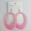 Resin Earring，Hollow Oval 70x51mm, Sold by Group