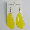 Resin Earring，57x28mm, Sold by Group