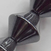 Non-Magnetic Hematite Beads, Bicone, 8x8mm, Hole:about 0.6mm, Sold per 16-Inch Strand