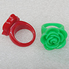 Resin Rings, Flower 23mm Hole:17mm, Sold by PC
