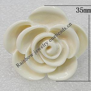 Resin Rings, Flower 35mm Hole:18mm, Sold by PC