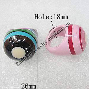 Resin Rings, 26mm Hole:18mm, Sold by PC