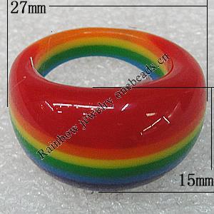 Resin Rings, 27x15mm Hole:19mm, Sold by PC