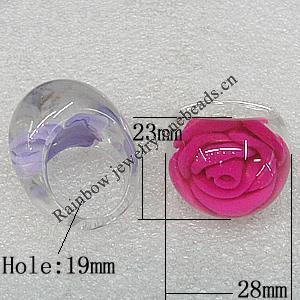 Resin Rings, 28x23mm Hole:19mm, Sold by PC