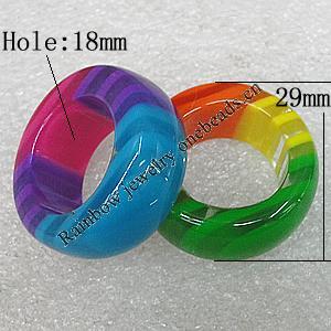 Resin Rings, 29mm Hole:18mm, Sold by PC