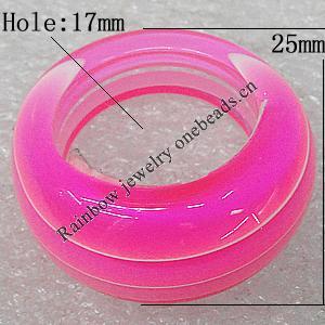 Resin Rings, 25mm Hole:17mm, Sold by PC