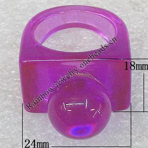 Resin Rings, 18x24mm Hole:18mm, Sold by PC