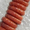 Gold Sand Stone Beads, Flat Round, 2x6mm, Hole:Approx 1mm, Sold per 15.7-inch Strand
