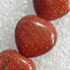 Gold Sand Stone Beads, Heart, 14mm, Hole:Approx 1.5mm, Sold per 15.7-inch Strand