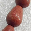 Gold Sand Stone Beads, Teardrop, 10x14mm, Hole:Approx 1.5mm, Sold per 15.7-inch Strand