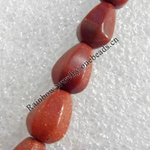 Gold Sand Stone Beads, Faceted Teardrop, 8x12mm, Hole:Approx 1.5mm, Sold per 15.7-inch Strand