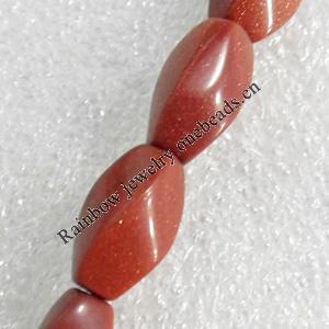 Gold Sand Stone Beads, 8x16mm, Hole:Approx 1.5mm, Sold per 15.7-inch Strand