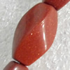 Gold Sand Stone Beads, 8x16mm, Hole:Approx 1.5mm, Sold per 15.7-inch Strand