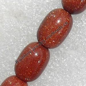 Gold Sand Stone Beads, Drum, 13x18mm, Hole:Approx 1.5mm, Sold per 15.7-inch Strand