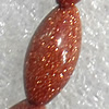 Gold Sand Stone Beads, Oval, 8x15mm, Hole:Approx 1.5mm, Sold per 15.7-inch Strand